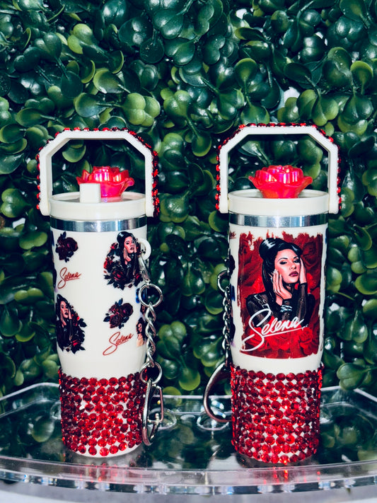 Selena mini Stanley keychain