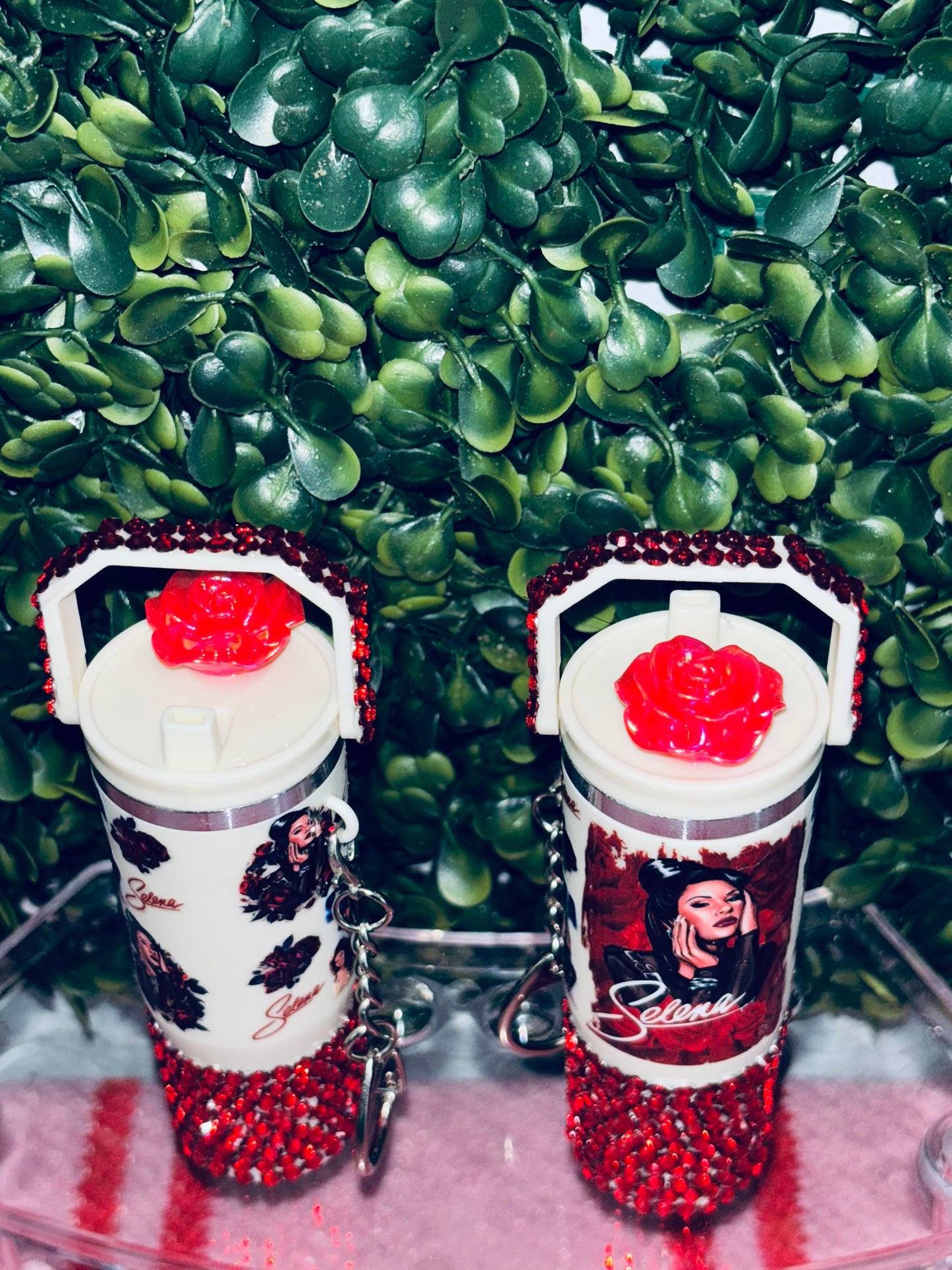 Selena mini Stanley keychain