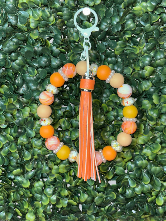 Orange wristlet