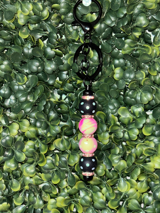 Polka dot keychain